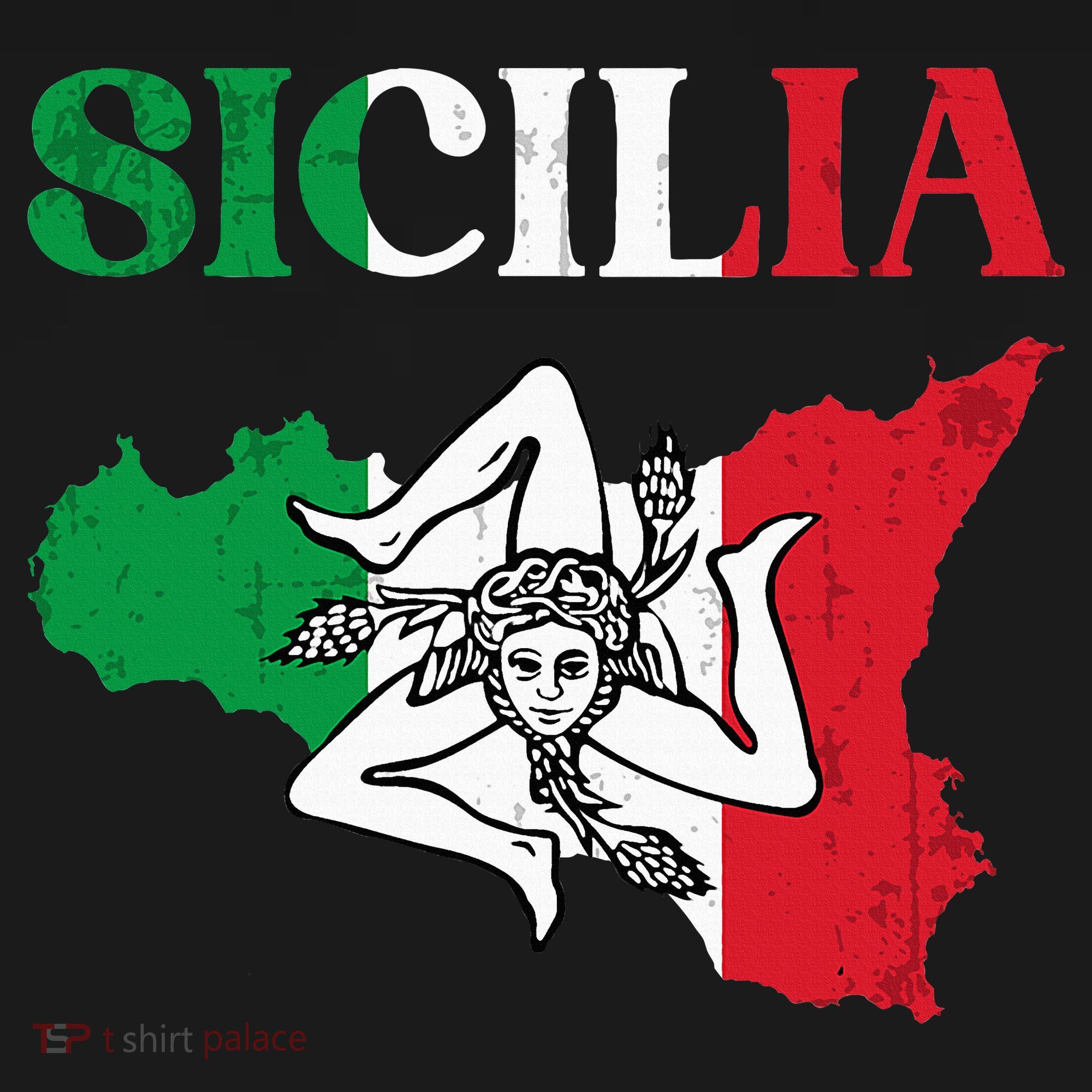 Sicilia Flag Sicily Palermo Italy Toddler Hoodie