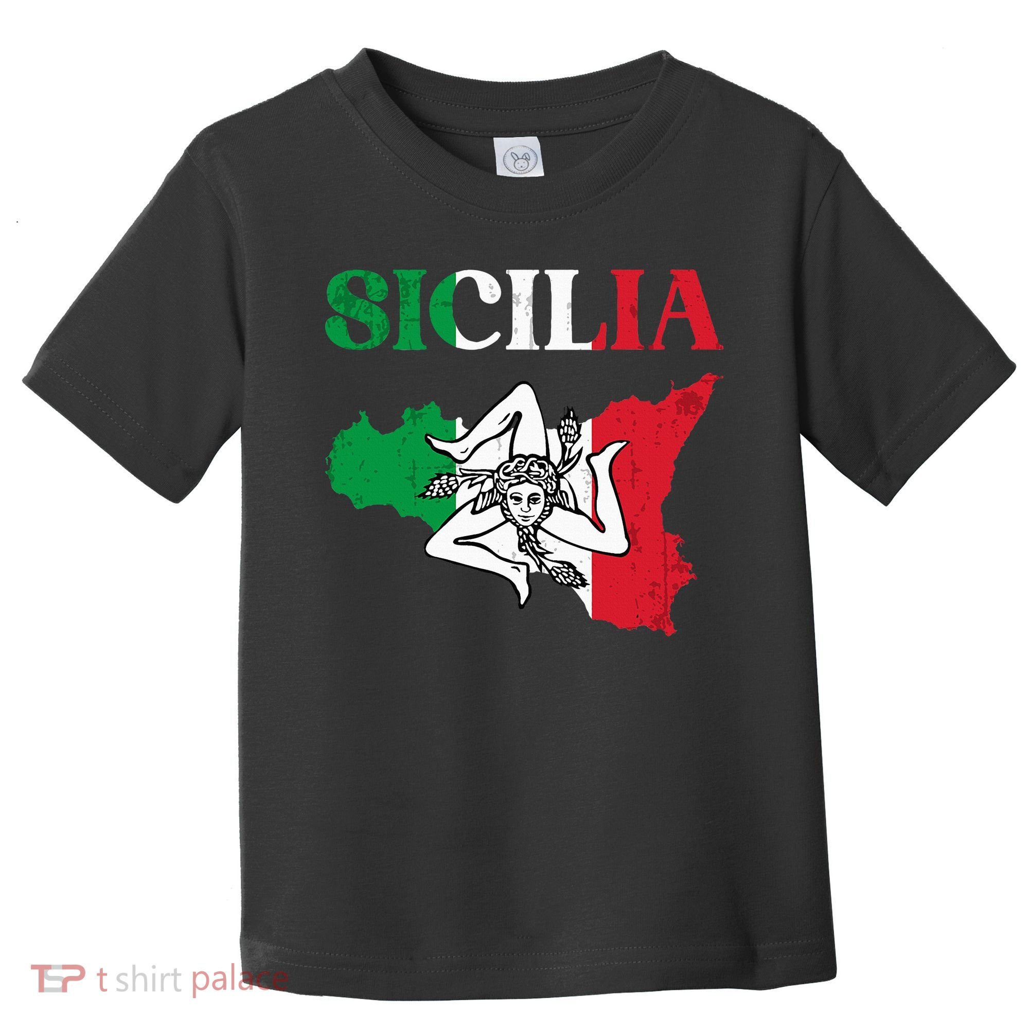 Sicilia Flag Sicily Palermo Italy Toddler T-Shirt