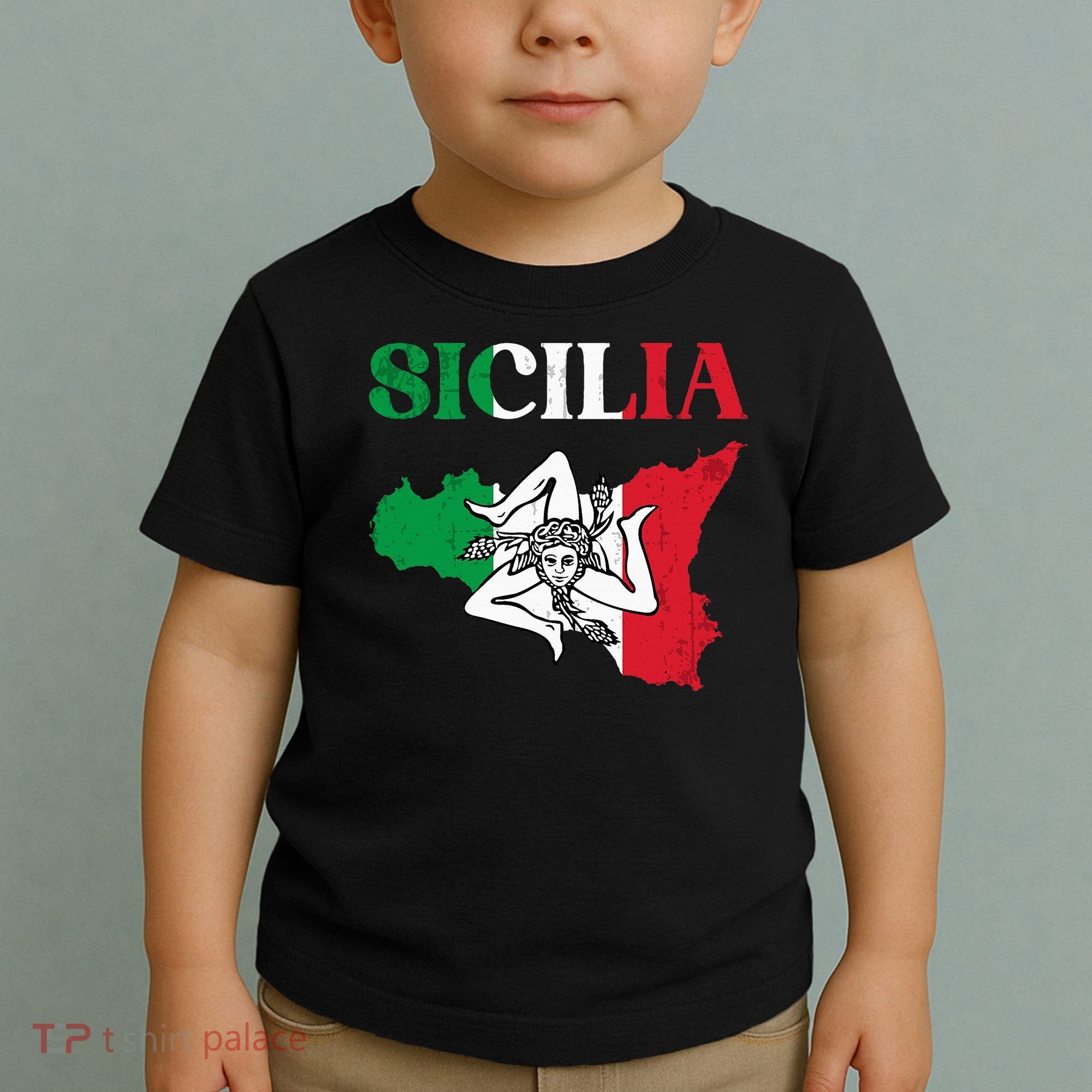 Sicilia Flag Sicily Palermo Italy Toddler T-Shirt
