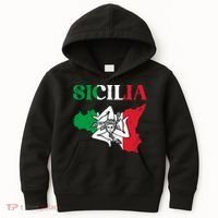 Sicilia Flag Sicily Palermo Italy Kids Hoodie thumb 0
