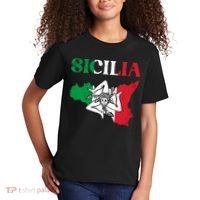 Sicilia Flag Sicily Palermo Italy Kids T-Shirt thumb 2