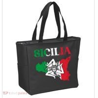 Sicilia Flag Sicily Palermo Italy Tote Bag thumb 2