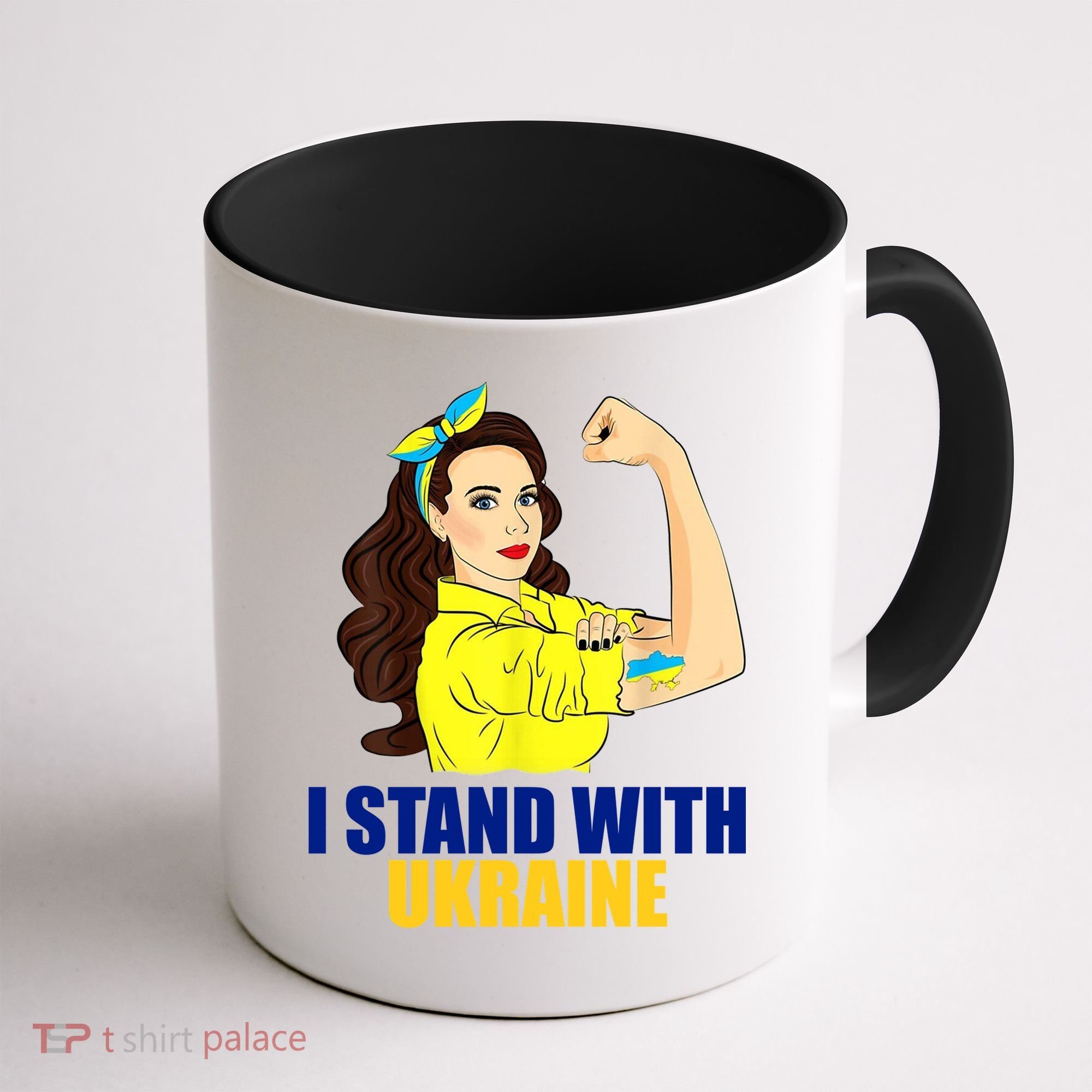 Strong Female Support Ukraine I Stand With Ukraine Coffee Mug