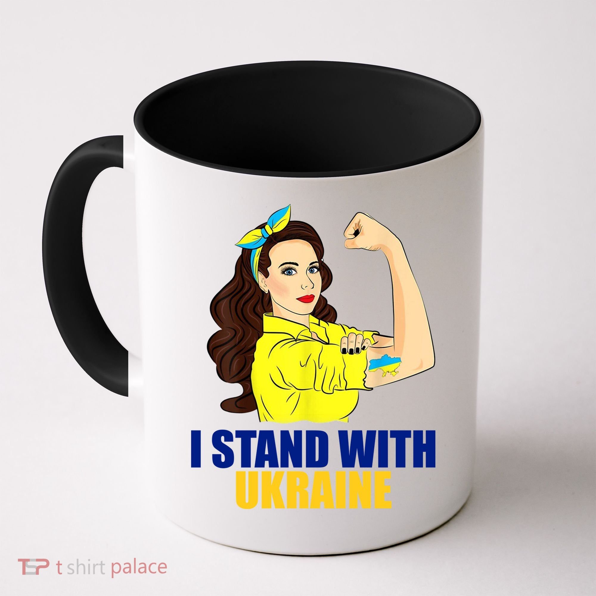 Strong Female Support Ukraine I Stand With Ukraine Coffee Mug