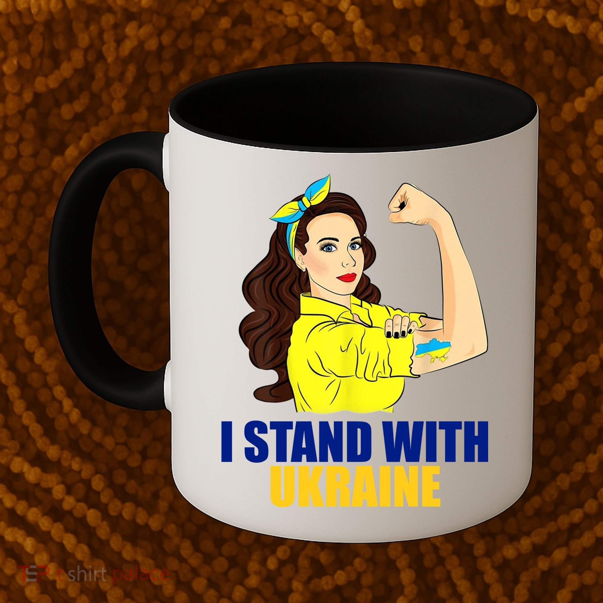 Strong Female Support Ukraine I Stand With Ukraine Coffee Mug