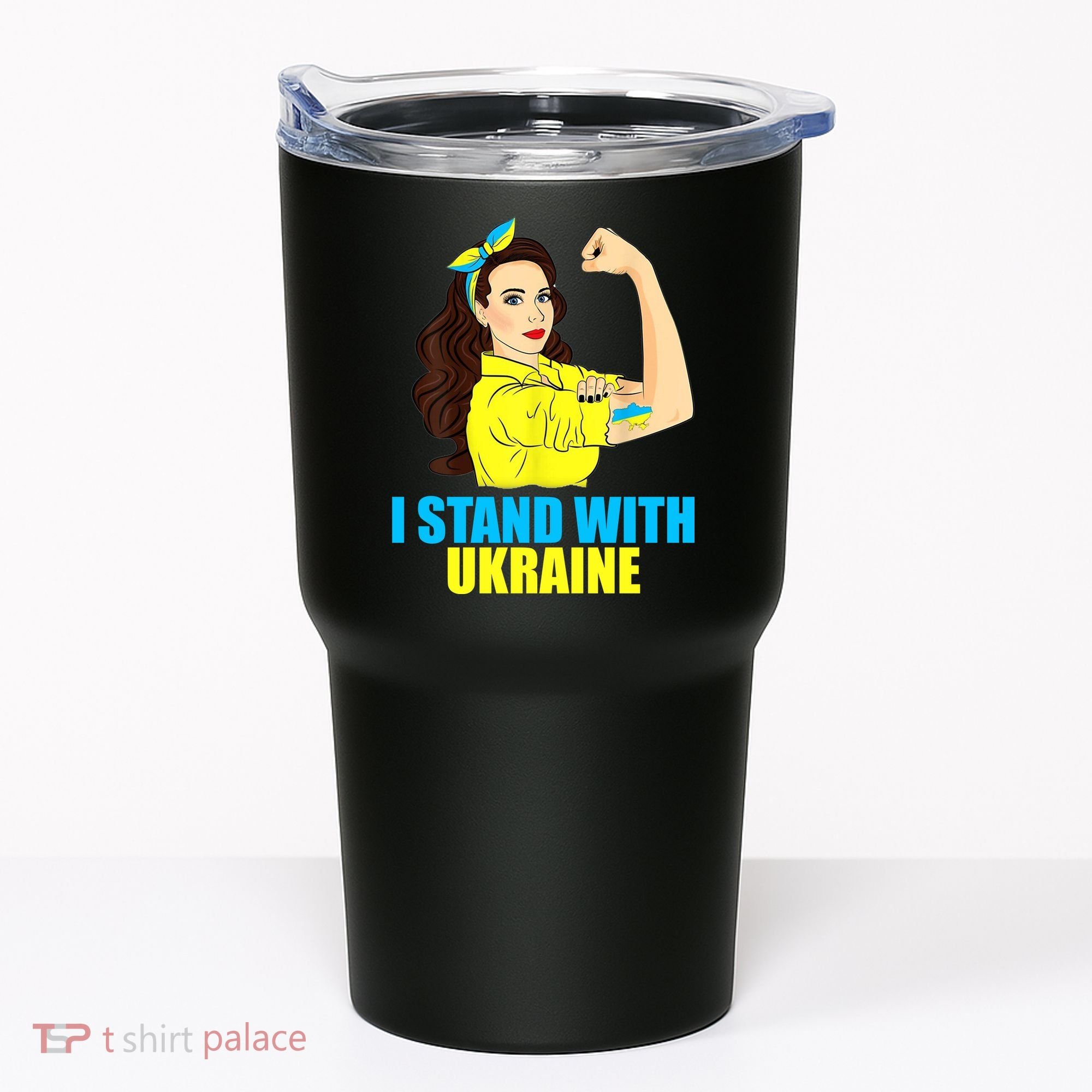 Strong Female Support Ukraine I Stand With Ukraine Tumbler