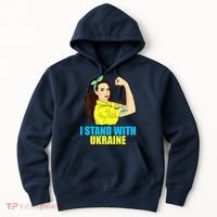 Strong Female Support Ukraine I Stand With Ukraine Hoodie thumb 0