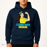 Strong Female Support Ukraine I Stand With Ukraine Hoodie thumb 2