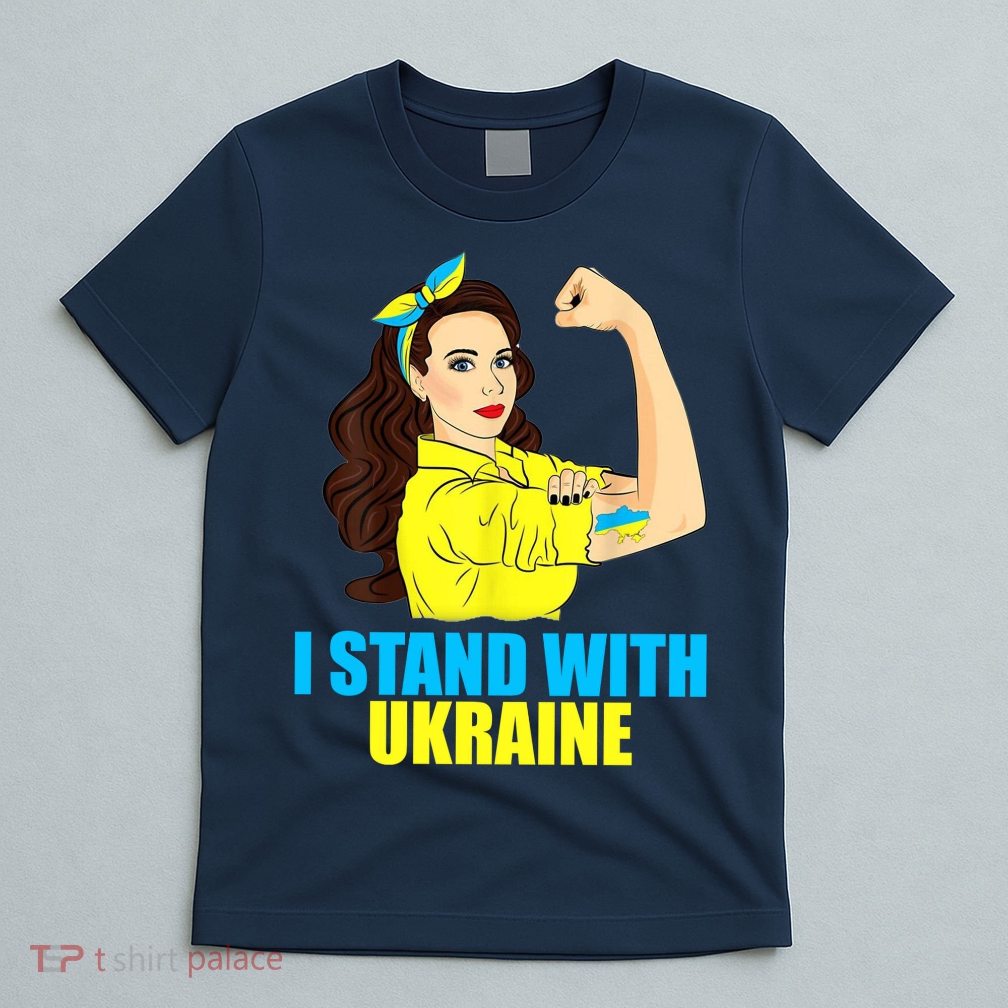 Strong Female Support Ukraine I Stand With Ukraine T-Shirt