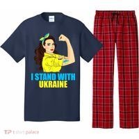 Strong Female Support Ukraine I Stand With Ukraine Pajama Set thumb 0