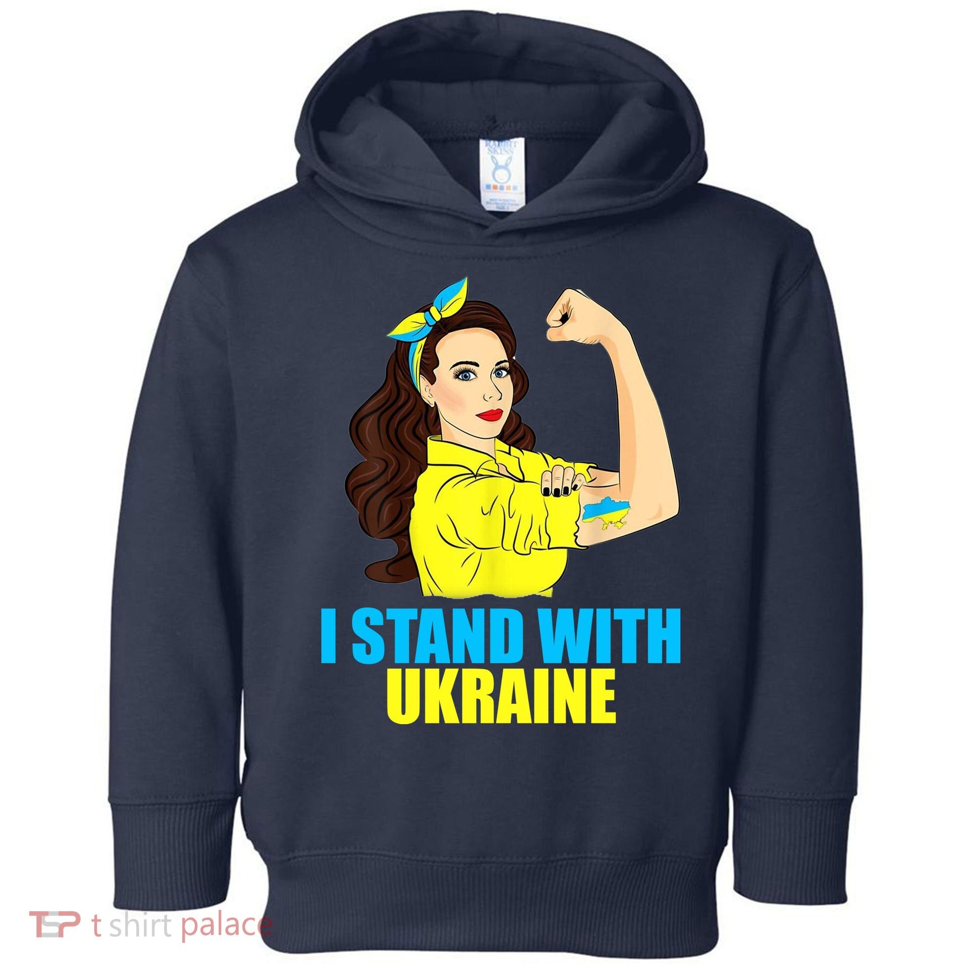 Strong Female Support Ukraine I Stand With Ukraine Toddler Hoodie