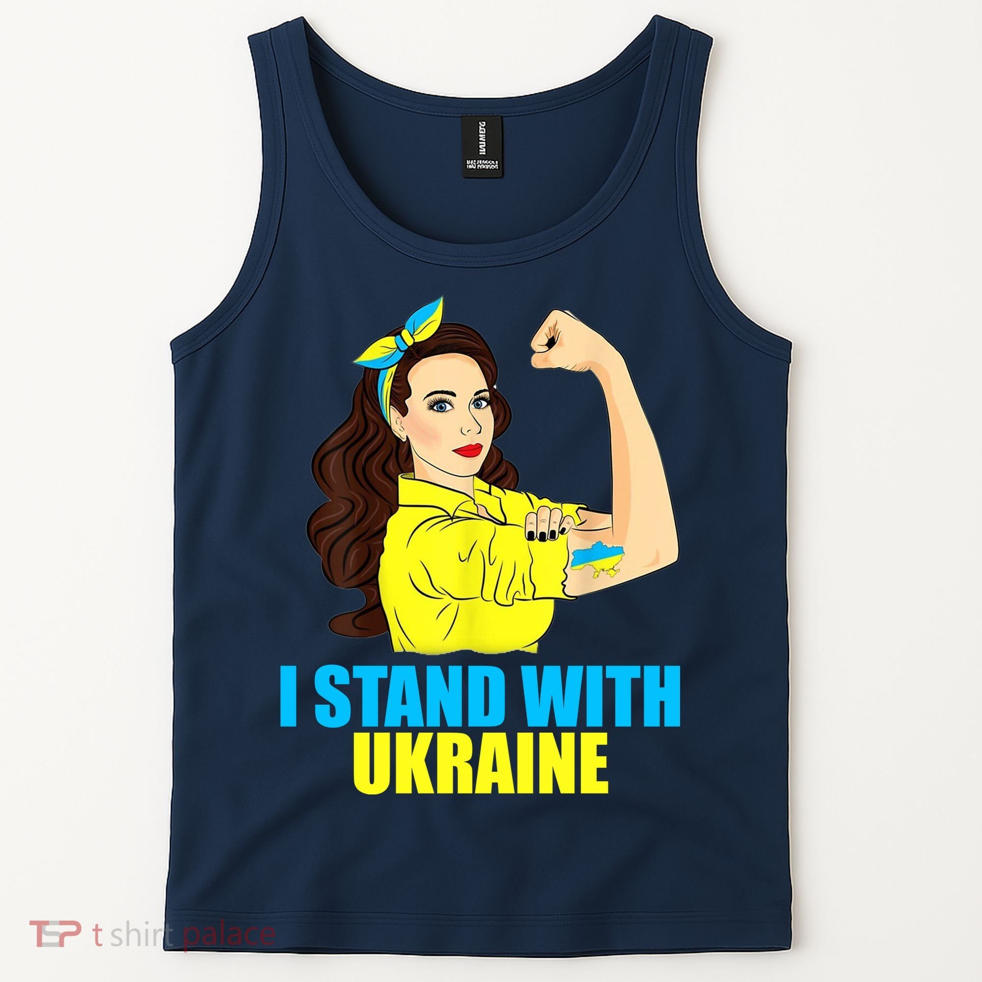 Strong Female Support Ukraine I Stand With Ukraine Tank Top