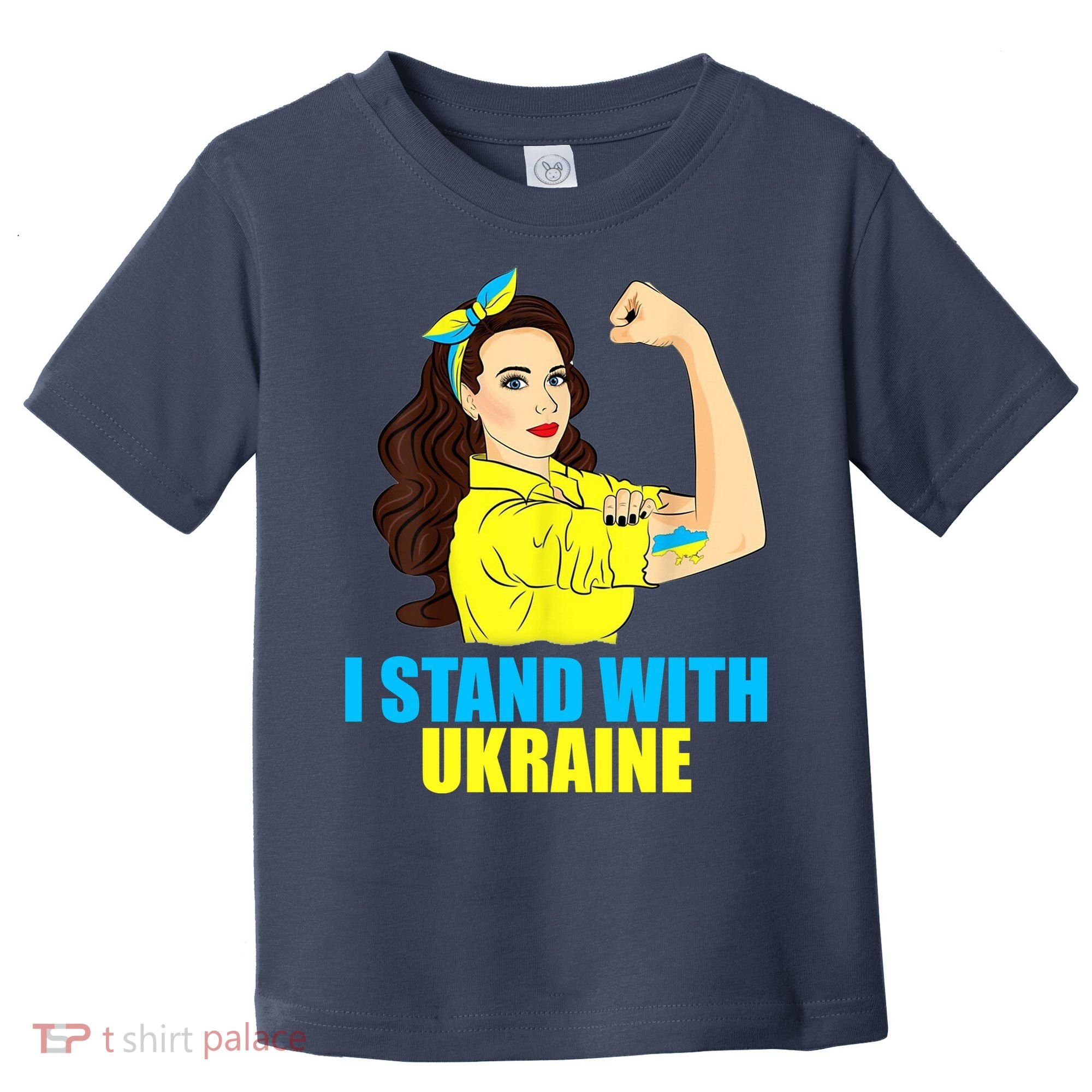 Strong Female Support Ukraine I Stand With Ukraine Toddler T-Shirt