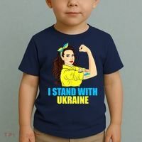 Strong Female Support Ukraine I Stand With Ukraine Toddler T-Shirt thumb 2