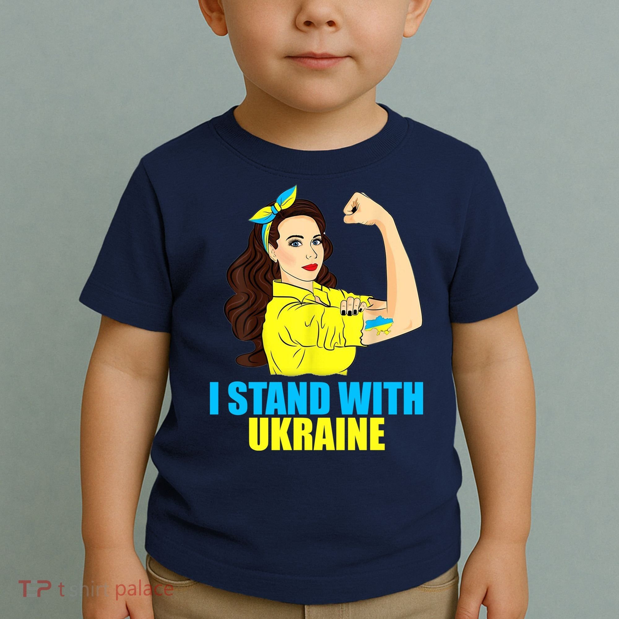 Strong Female Support Ukraine I Stand With Ukraine Toddler T-Shirt