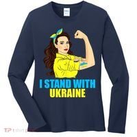 Strong Female Support Ukraine I Stand With Ukraine Women's Long Sleeve Shirt thumb 0