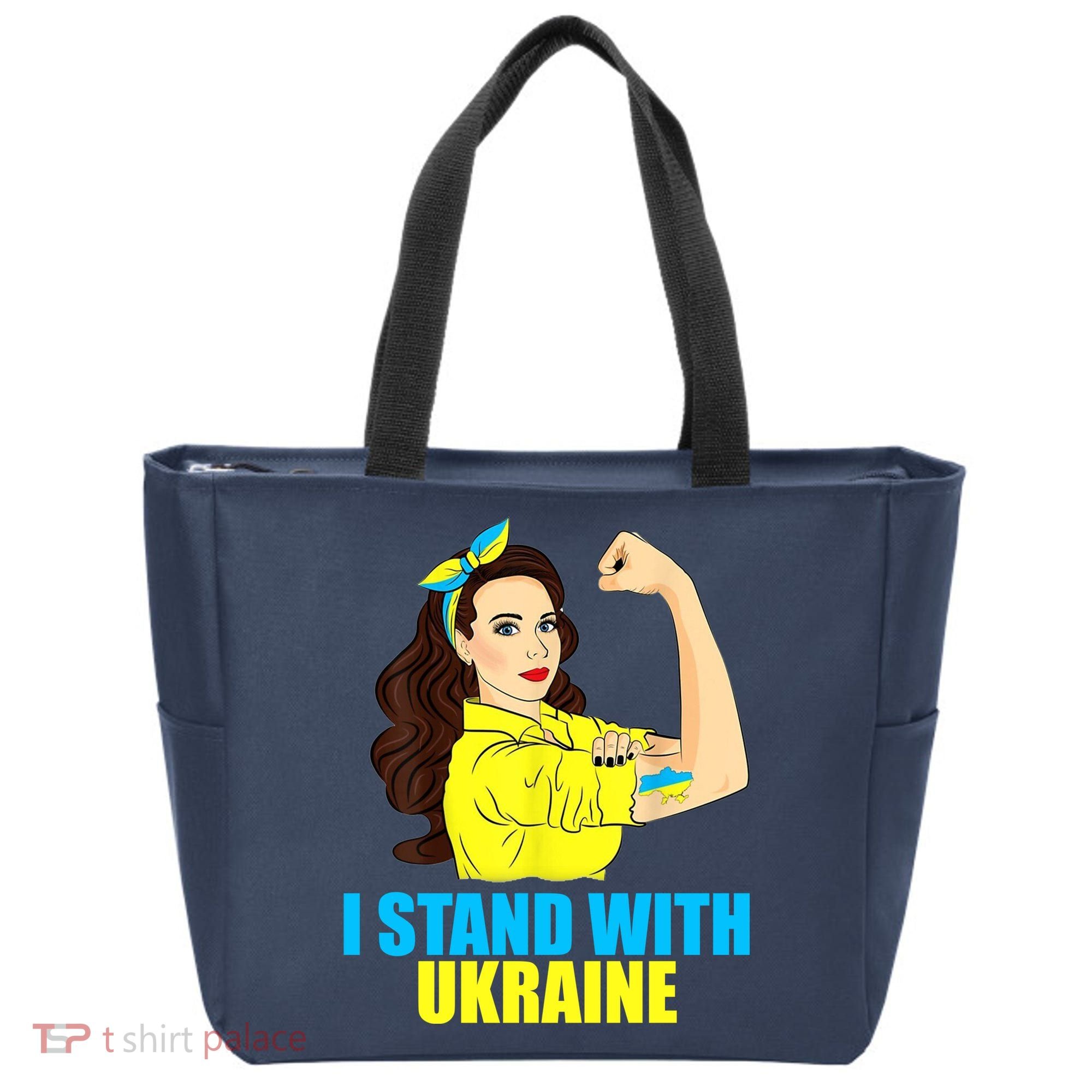 Strong Female Support Ukraine I Stand With Ukraine Tote Bag