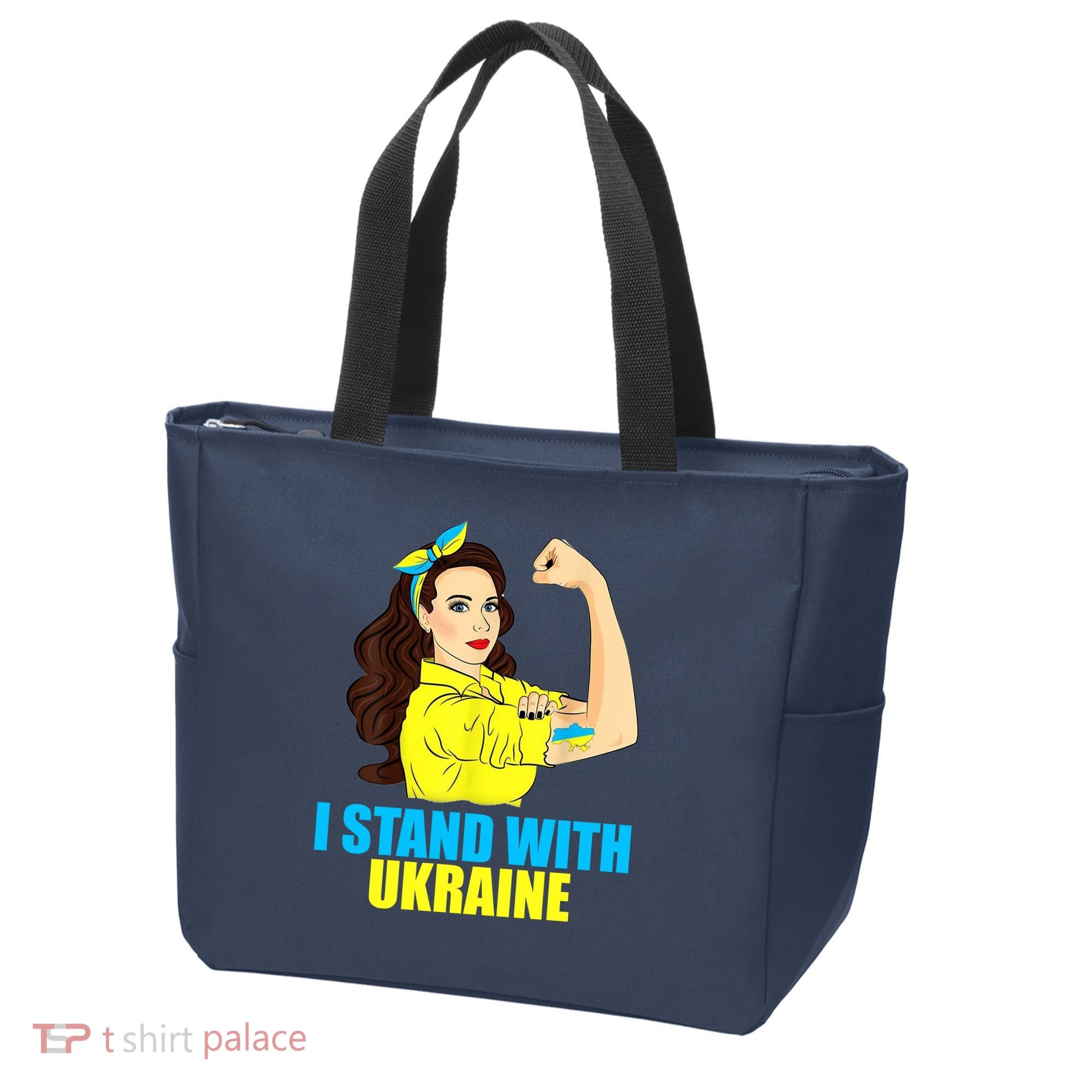 Strong Female Support Ukraine I Stand With Ukraine Tote Bag