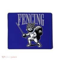Squirrel Fencing Sports Fan Cartoon Style  Mousepad thumb 0
