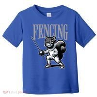 Squirrel Fencing Sports Fan Cartoon Style  Toddler T-Shirt thumb 0