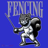 Squirrel Fencing Sports Fan Cartoon Style  Visor thumb 3