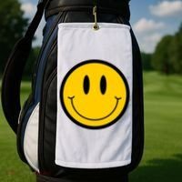 Smiley Face Golf Towel thumb 2