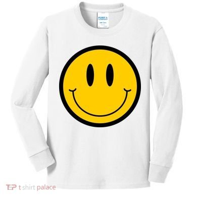 Smiley Face Kids Long Sleeve Shirt