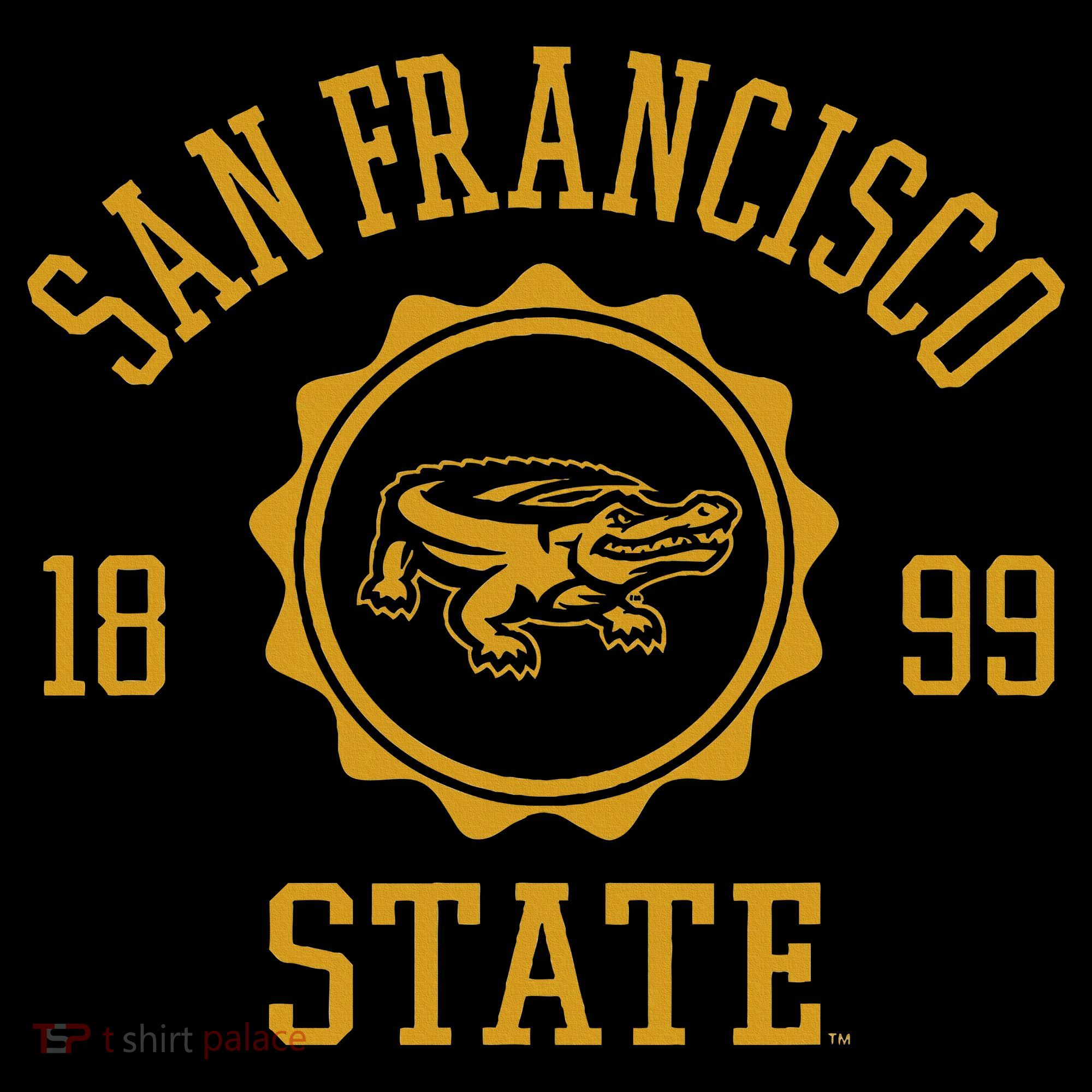 San Francisco State Gators Stamp Logo Baby Bodysuit