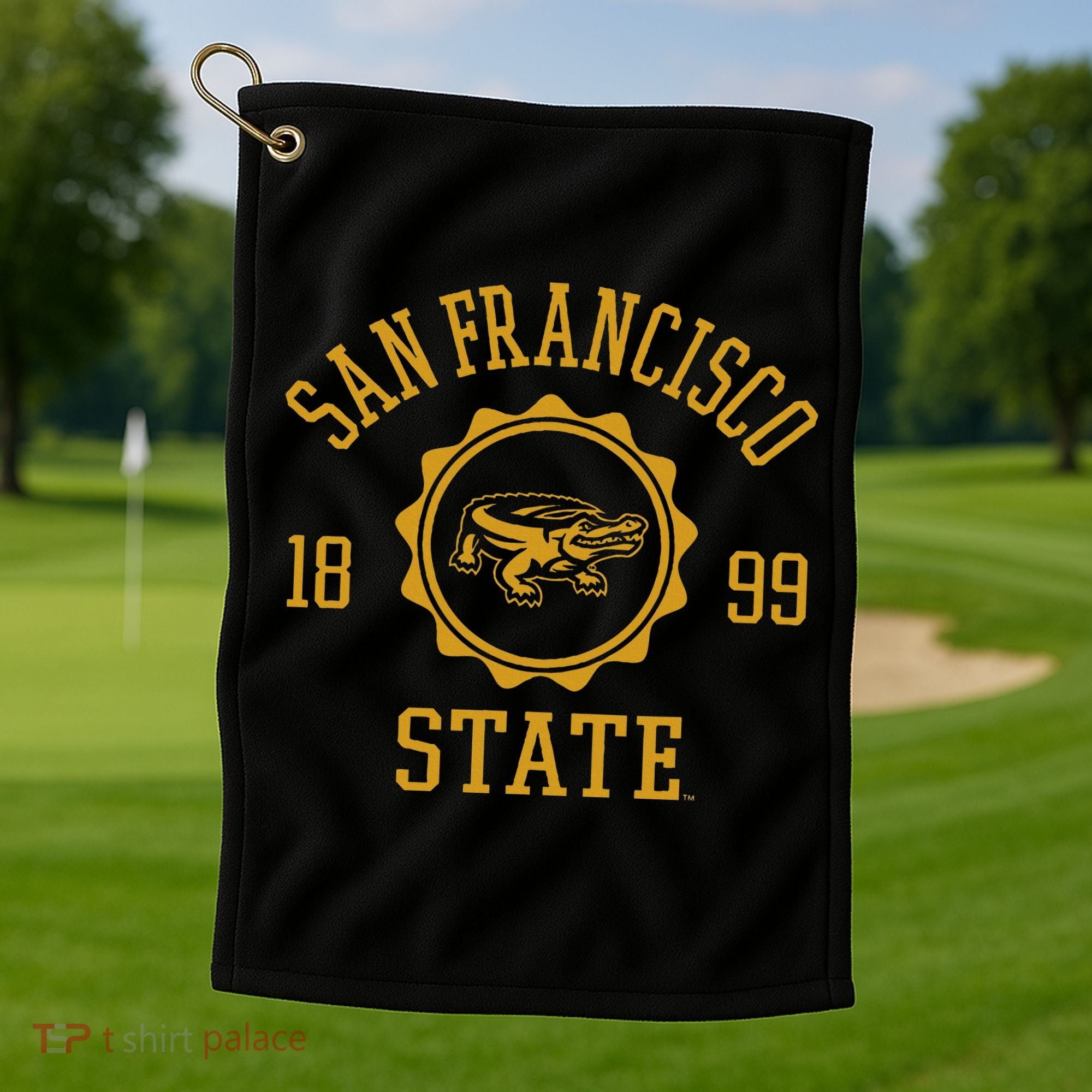 San Francisco State Gators Stamp Logo Golf Towel
