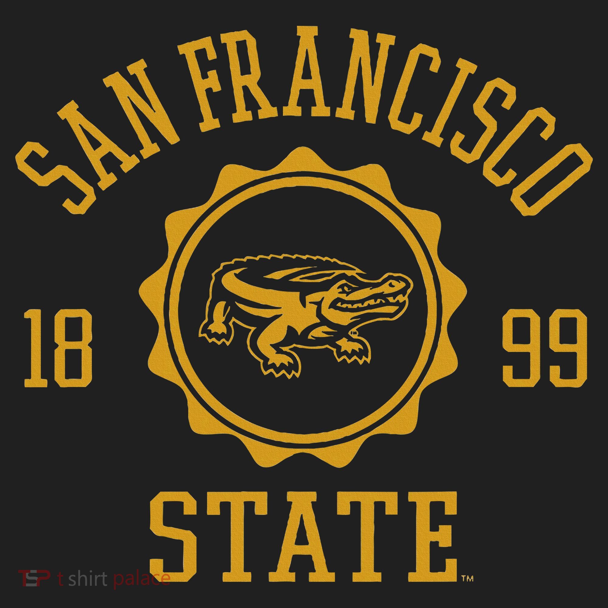 San Francisco State Gators Stamp Logo Golf Towel
