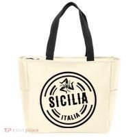Sicilia Flag Sicily Palermo Italy Tote Bag thumb 0