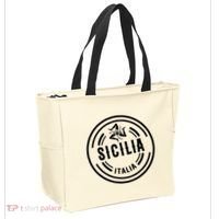 Sicilia Flag Sicily Palermo Italy Tote Bag thumb 2