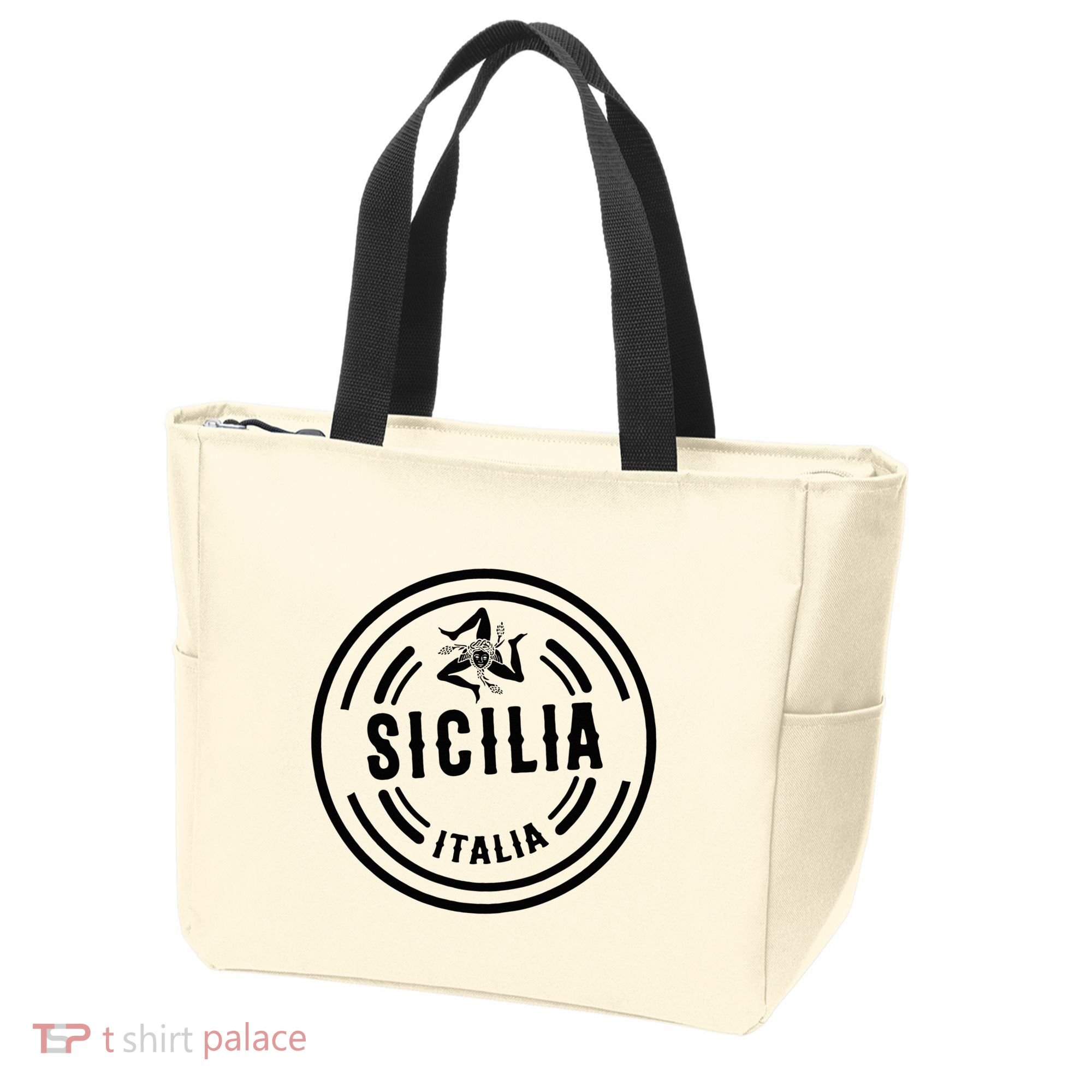 Sicilia Flag Sicily Palermo Italy Tote Bag
