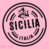 Sicilia Flag Sicily Palermo Italy Coaster thumb 2