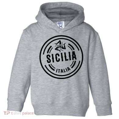 Sicilia Flag Sicily Palermo Italy Toddler Hoodie