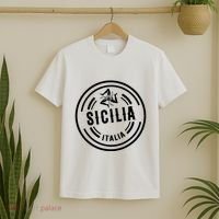 Sicilia Flag Sicily Palermo Italy T-Shirt thumb 2