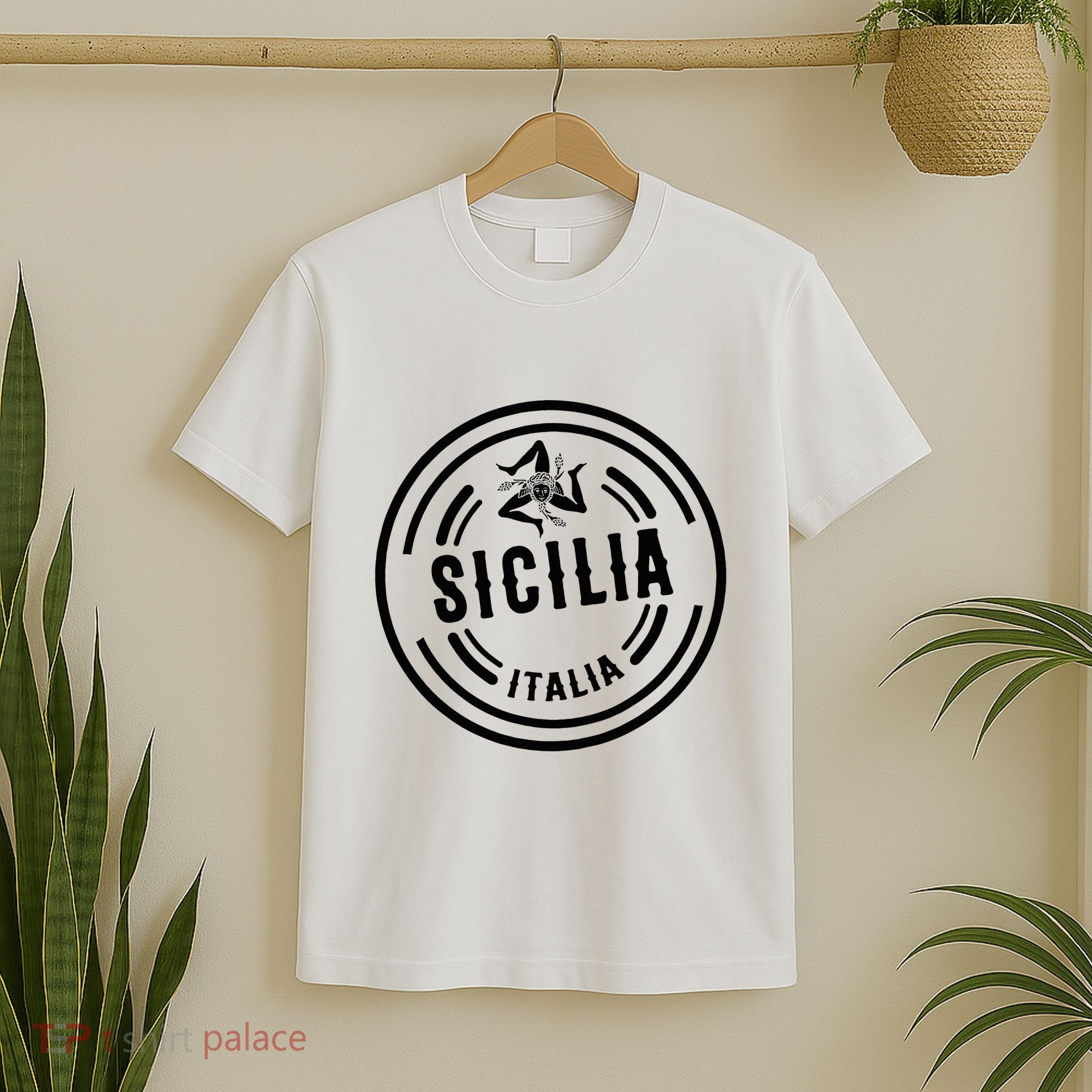 Sicilia Flag Sicily Palermo Italy T-Shirt