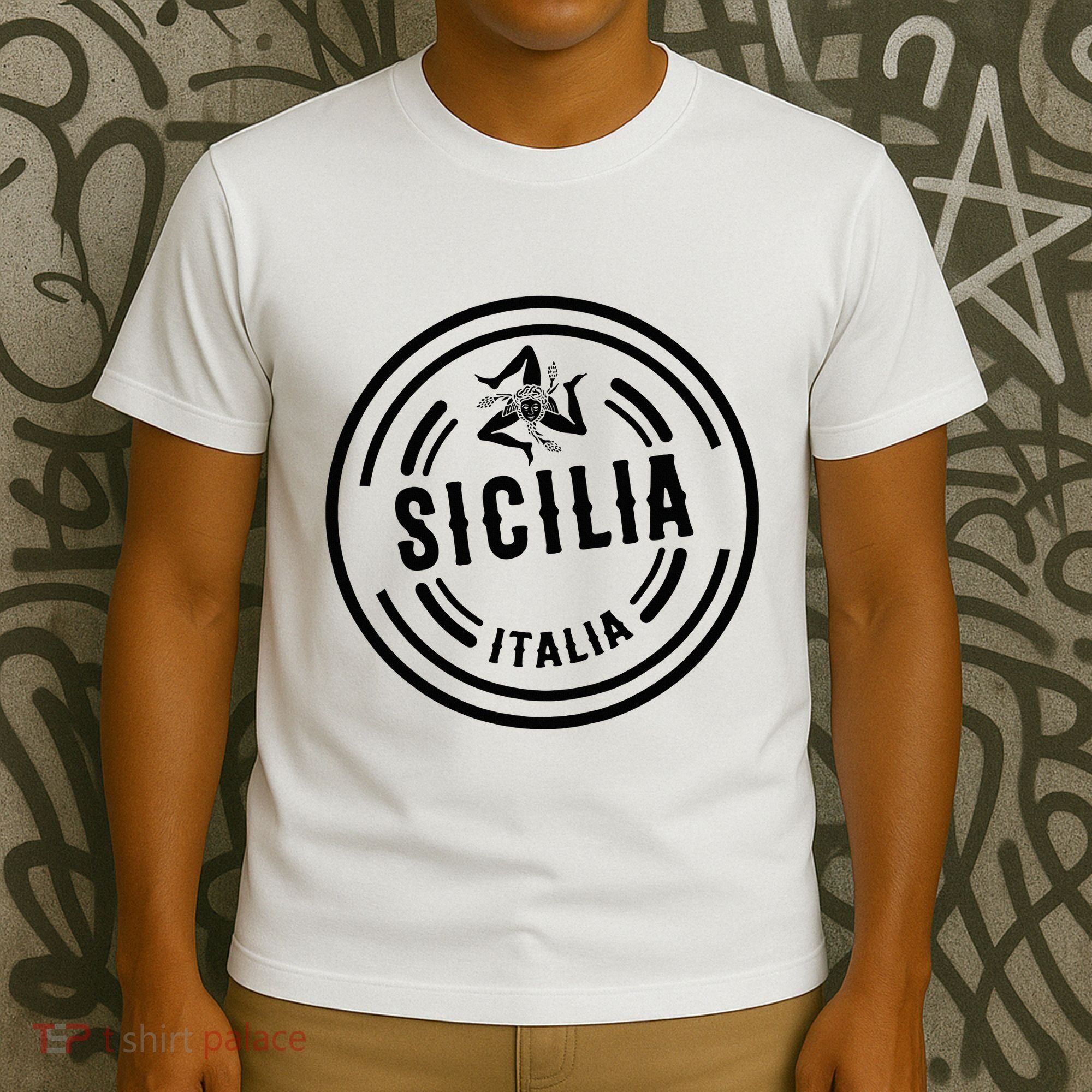 Sicilia Flag Sicily Palermo Italy T-Shirt