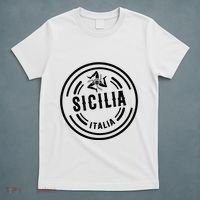 Sicilia Flag Sicily Palermo Italy T-Shirt thumb 5
