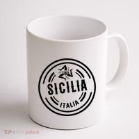 Sicilia Flag Sicily Palermo Italy Coffee Mug thumb 1