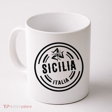 Sicilia Flag Sicily Palermo Italy Coffee Mug