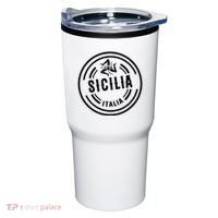 Sicilia Flag Sicily Palermo Italy Tumbler thumb 0