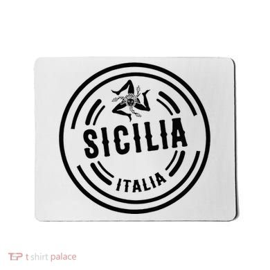 Sicilia Flag Sicily Palermo Italy Mousepad