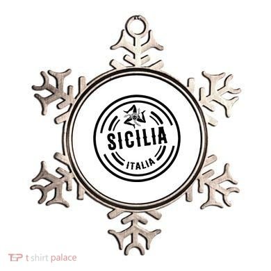 Sicilia Flag Sicily Palermo Italy Ornament