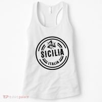 Sicilia Flag Sicily Palermo Italy Women's Tank Top thumb 0