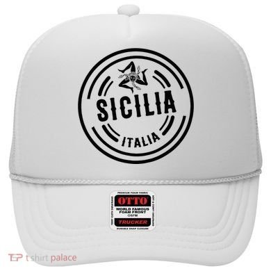 Sicilia Flag Sicily Palermo Italy Hat