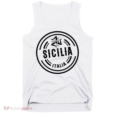 Sicilia Flag Sicily Palermo Italy Tank Top