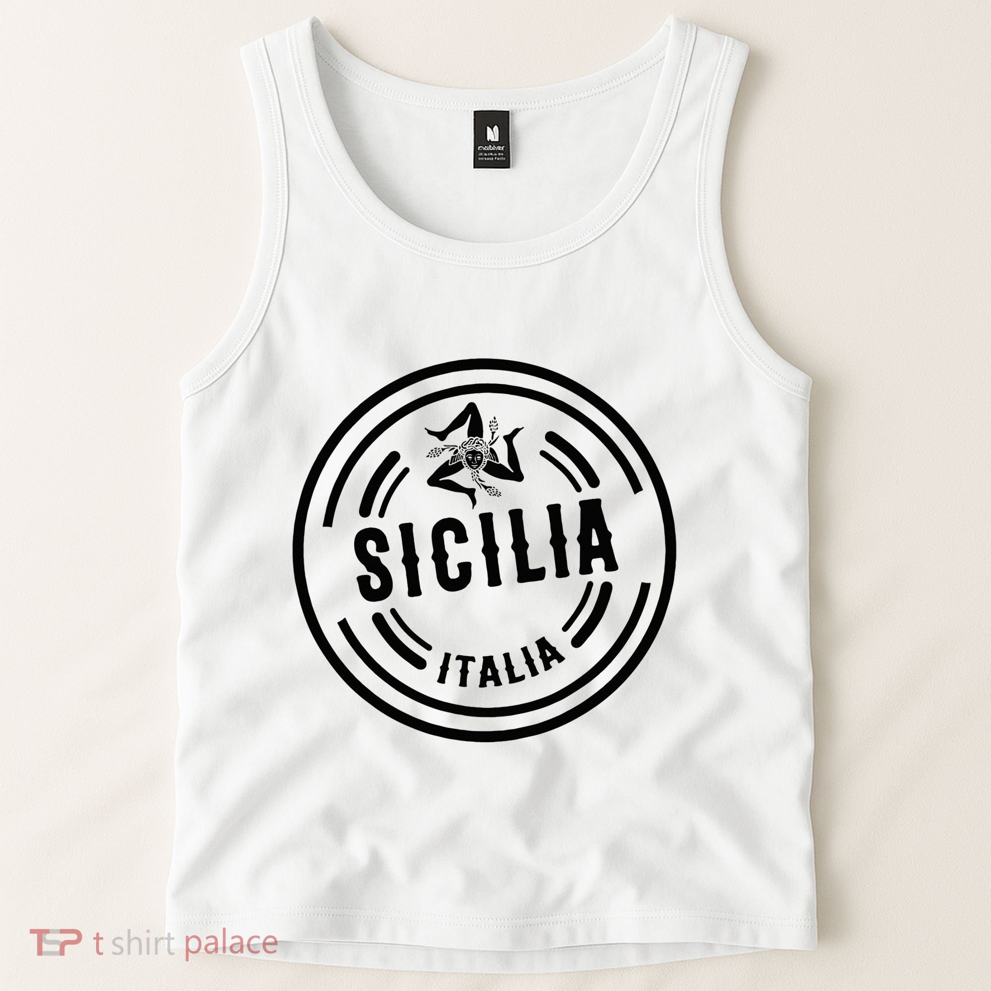 Sicilia Flag Sicily Palermo Italy Tank Top