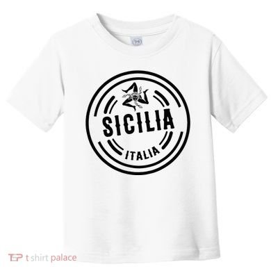 Sicilia Flag Sicily Palermo Italy Toddler T-Shirt