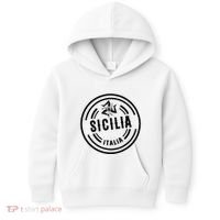 Sicilia Flag Sicily Palermo Italy Kids Hoodie thumb 0